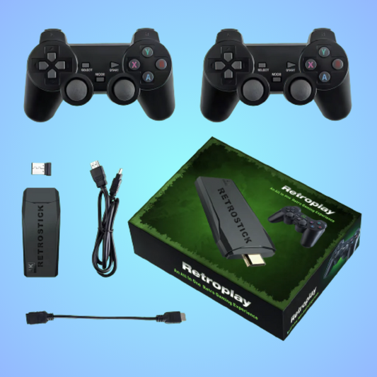 RetroStation™ (4K + 64GB) 10,000 Retro Games + 2 Wireless Controllers